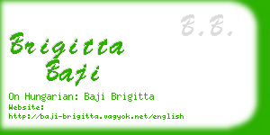 brigitta baji business card